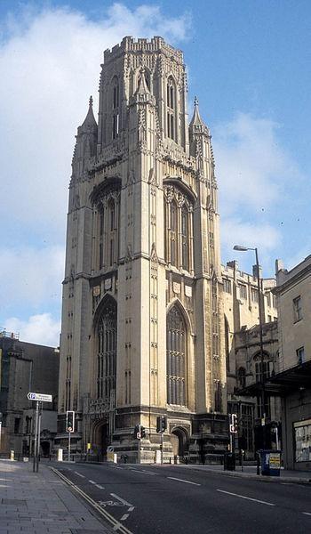 University of Bristol. Мемориальное здание Wills на Парк стрит