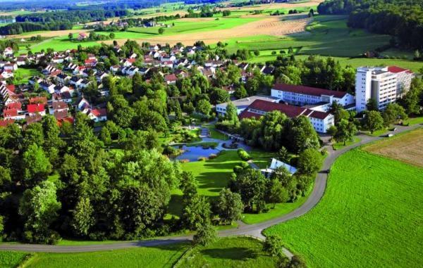 Круглогодичный центр изучения немецкого языка в Bad Schussenried. Вид на окрестности