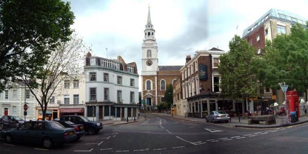 City University. Одна из улиц в районе Clerkenwell